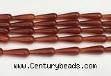 CTR422 15.5 inches 10*30mm teardrop agate beads wholesale