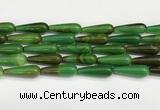 CTR432 15.5 inches 10*30mm teardrop agate beads wholesale