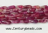 CTR440 15.5 inches 8*20mm faceted teardrop agate beads wholesale