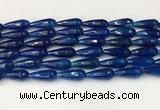 CTR442 15.5 inches 8*20mm faceted teardrop agate beads wholesale