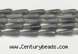 CTR450 15.5 inches 10*30mm faceted teardrop agate beads wholesale