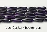 CTR454 15.5 inches 10*30mm faceted teardrop agate beads wholesale