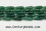 CTR461 15.5 inches 10*30mm faceted teardrop agate beads wholesale