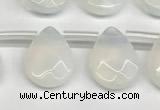 CTR674 Top drilled 10*14mm faceted briolette opalite beads wholesale