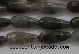 CTR77 15.5 inches 6*16mm faceted teardrop labradorite beads