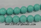 CTU1384 15.5 inches 10mm round synthetic turquoise beads