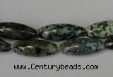 CTU2468 15.5 inches 8*20mm rice African turquoise beads wholesale