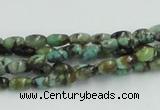 CTU406 15.5 inches 4*6mm rice African turquoise beads wholesale