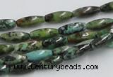 CTU408 15.5 inches 5*13mm rice African turquoise beads wholesale