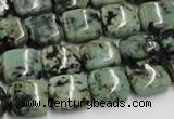 CTU411 15.5 inches 12*12mm square African turquoise beads wholesale