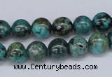 CTU428 15.5 inches 10mm round African turquoise beads wholesale