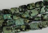 CTU494 15.5 inches 8*10mm rectangle African turquoise beads wholesale