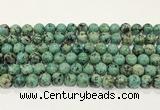 CTU514 15.5 inches 6mm round African turquoise beads wholesale