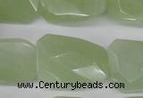 CTW417 15.5 inches 20*30mm faceted & twisted New jade gemstone beads