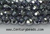 CTZ610 15.5 inches 4mm faceted round terahertz beads wholesale