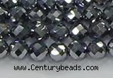 CTZ611 15.5 inches 6mm faceted round terahertz beads wholesale