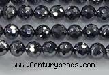 CTZ620 15.5 inches 4mm faceted round terahertz beads wholesale