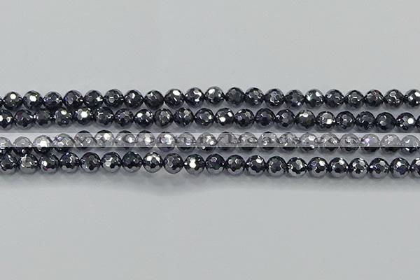 CTZ621 15.5 inches 6mm faceted round terahertz beads wholesale