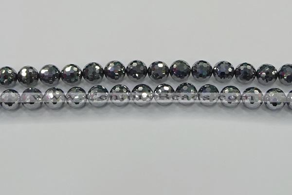 CTZ622 15.5 inches 8mm faceted round terahertz beads wholesale