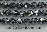 CTZ630 15.5 inches 4mm faceted nuggets terahertz beads wholesale