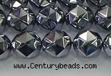 CTZ632 15.5 inches 8mm faceted nuggets terahertz beads wholesale