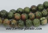 CUG04 15.5 inches 8mm round unakite gemstone beads wholesale