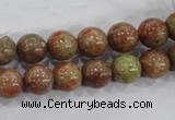 CUG103 15.5 inches 10mm round Chinese unakite beads wholesale