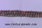 CUG180 15.5 inches 4mm round matte unakite gemstone beads