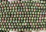 CUG212 15 inches 4mm round unakite beads wholesale