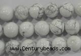 CWB203 15.5 inches 10mm round natural white howlite beads wholesale