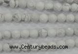 CWB211 15.5 inches 6mm faceted round natural white howlite beads