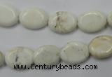 CWB352 15.5 inches 10*14mm oval howlite turquoise beads wholesale