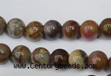 CWJ272 15.5 inches 8mm round wood jasper gemstone beads wholesale