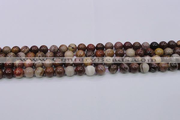 CWJ403 15.5 inches 10mm round wood jasper gemstone beads wholesale