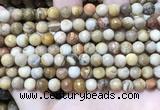 CWJ451 15.5 inches 6mm faceted round wood jasper beads wholesale