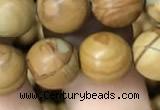 CWJ513 15.5 inches 10mm round wooden jasper beads wholesale