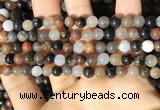 CWJ569 15.5 inches 6mm round Arizona petrified wood jasper beads