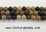CWJ585 15.5 inches 14mm round wooden jasper beads wholesale