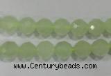 CXJ152 15.5 inches 8mm faceted round New jade beads wholesale