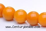 CYJ14 16 inches 12mm round yellow jade gemstone beads Wholesale