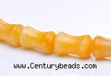 CYJ21 9*13mm bone shape yellow jade gemstone beads Wholesale