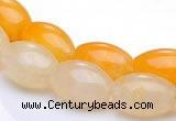 CYJ34 16 inch 10*14mm rice yellow jade gemstone beads Wholesale