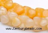 CYJ42 16 inch 9*12mm dumbbell-shaped yellow jade gemstone beads