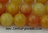 CYJ624 15.5 inches 12mm round yellow jade beads wholesale