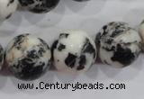 CZJ208 15.5 inches 18mm round black & white zebra jasper beads