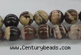 CZJ251 15.5 inches 10mm round zebra jasper beads wholesale