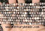 CZJ296 15.5 inches 4mm round pink zebra jasper beads wholesale