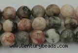 CZJ551 15.5 inches 6mm round pink zebra jasper beads wholesale