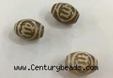 DZI304 10*14mm drum tibetan agate dzi beads wholesale