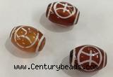 DZI382 10*14mm drum tibetan agate dzi beads wholesale